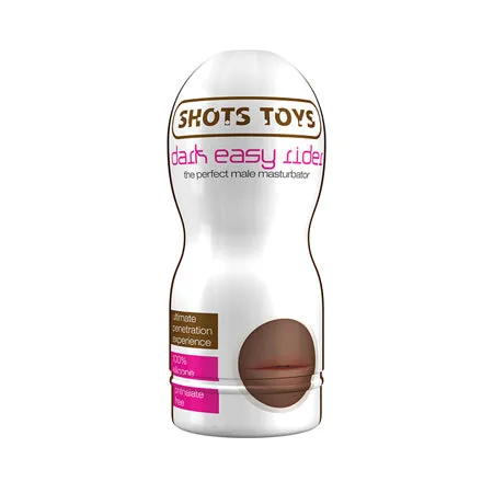 Shots America Shots Dark Easy Rider Mouth Masturbator Brown Male Sex Toys