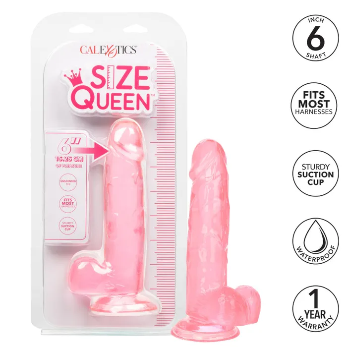 Size Queen 6 Inch - Pink | Calexotics Anal Size Queen 6 Inch - Pink | Calexotics Anal