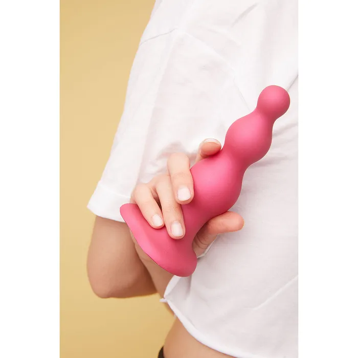 Strap-On-Me Beads Plug Dildo Metallic Raspberry - Medium | Strap-On-Me Female Sex Toys Strap-On-Me Beads Plug Dildo Metallic Raspberry - Medium | Strap-On-Me Female Sex Toys