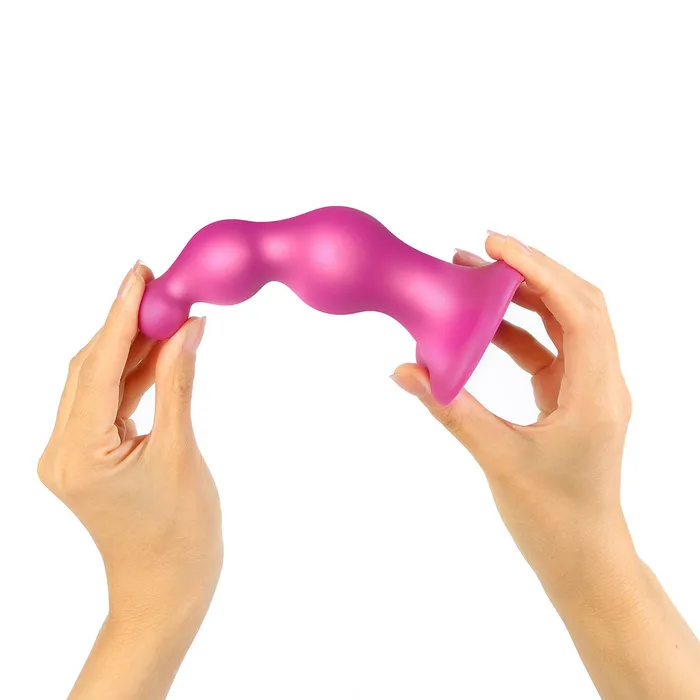 Strap-On-Me Beads Plug Dildo Metallic Raspberry - Medium | Strap-On-Me Female Sex Toys Strap-On-Me Beads Plug Dildo Metallic Raspberry - Medium | Strap-On-Me Female Sex Toys