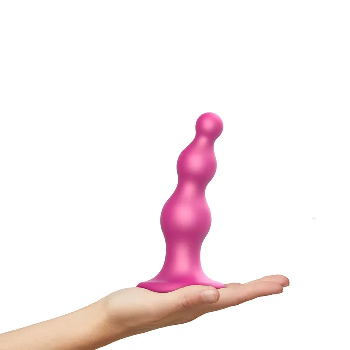 Strap-On-Me Beads Plug Dildo Metallic Raspberry - Medium | Strap-On-Me Female Sex Toys Strap-On-Me Beads Plug Dildo Metallic Raspberry - Medium | Strap-On-Me Female Sex Toys