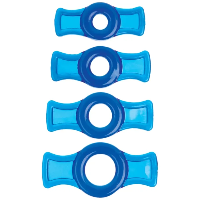 TitanMen Cock Ring Set Blue Male Sex Toys