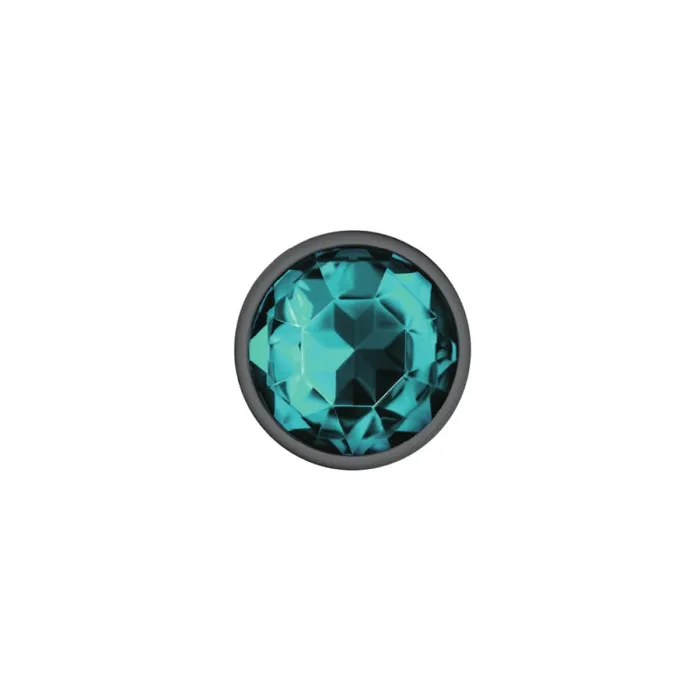 Viben Anal | Cheeky Charms - Gunmetal Metal Butt Plug - Round - Teal - Small Viben Anal | Cheeky Charms - Gunmetal Metal Butt Plug - Round - Teal - Small
