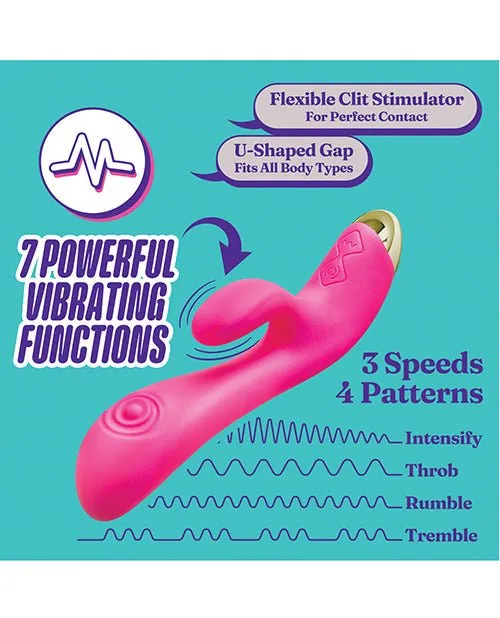Vibrators | Blush Aria Pleasin' AF - Fuchsia Clitoral Stimulator - Blush Novelties