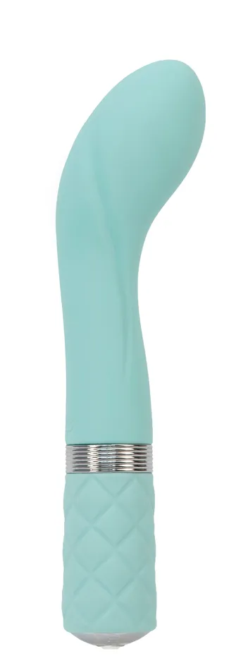 Vibrators BMS Factory Pillow Talk Sassy GSpot Vibe With Swarovski Crystal Teal