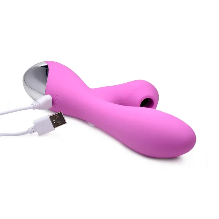 Xr Brands Inmi Vibrators | Shegasm 5 Star 10x Silicone Suction & Pulsing Rabbit - Pink Xr Brands Inmi Vibrators | Shegasm 5 Star 10x Silicone Suction & Pulsing Rabbit - Pink