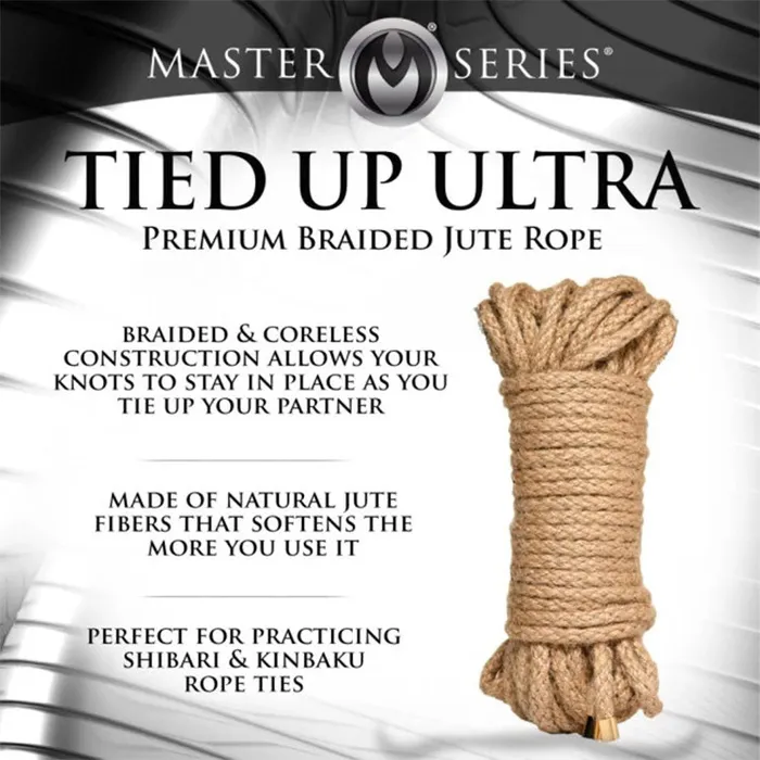 50ft Braided Jute Bondage Rope Master Series Couples 50ft Braided Jute Bondage Rope Master Series Couples