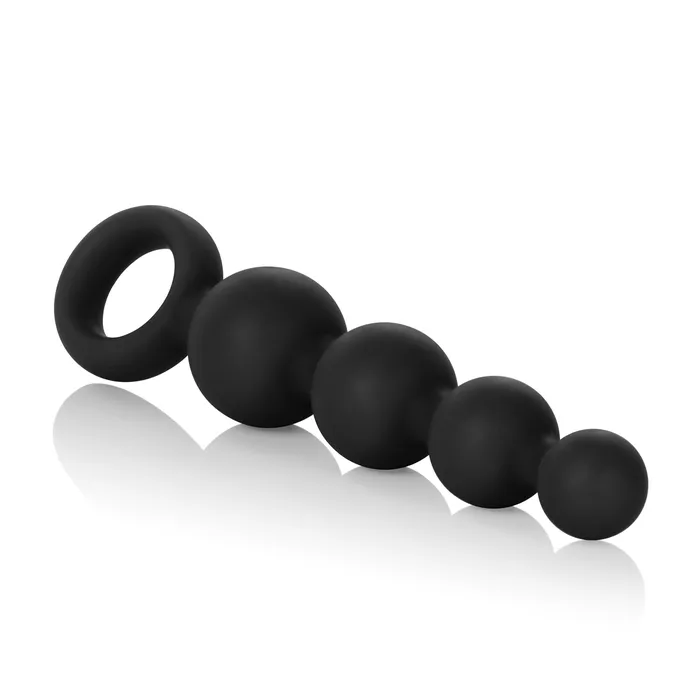 Anal California Exotic Silicone Booty Beads Black