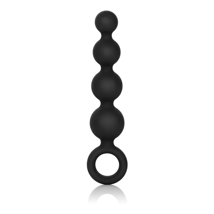 Anal California Exotic Silicone Booty Beads Black