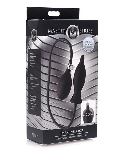 Anal Xr LLC Master Series Dark Inflator Inflatable Silicone Anal Plug Black Anal Xr LLC Master Series Dark Inflator Inflatable Silicone Anal Plug Black