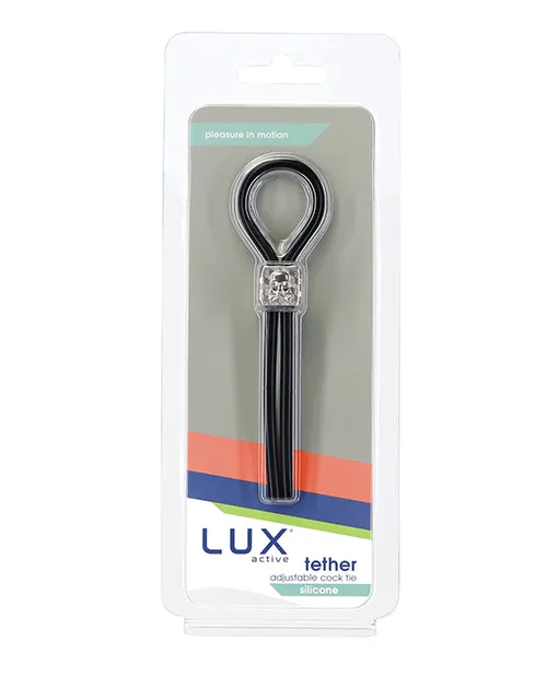BMS Enterprises Dildos Lux Active Tether Adjustable Cock Tie Black