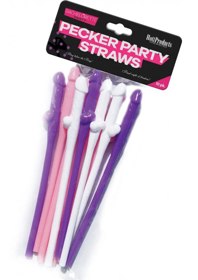 Bachelorette Bachelorette Party Pecker Sipping Straws Vibrators
