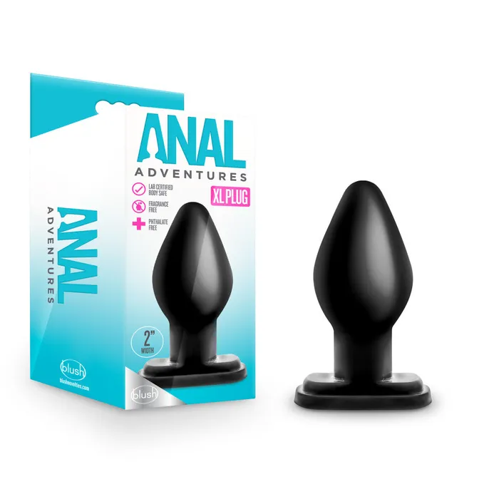 Blush Novelties Anal Anal Adventures XL Plug Black