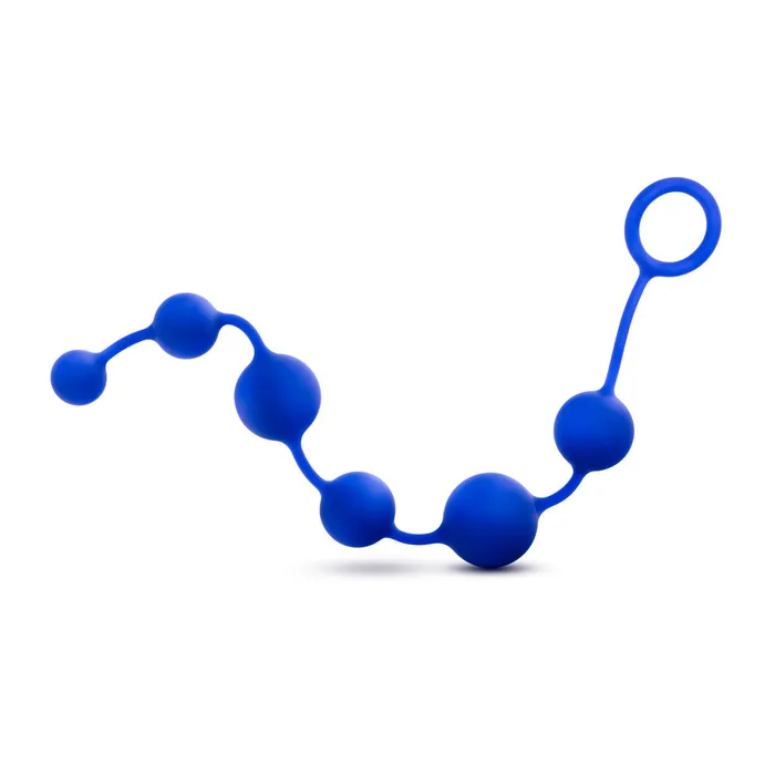 Blush Novelties Anal Performance 16 Inch Silicone Anal Beads Indigo