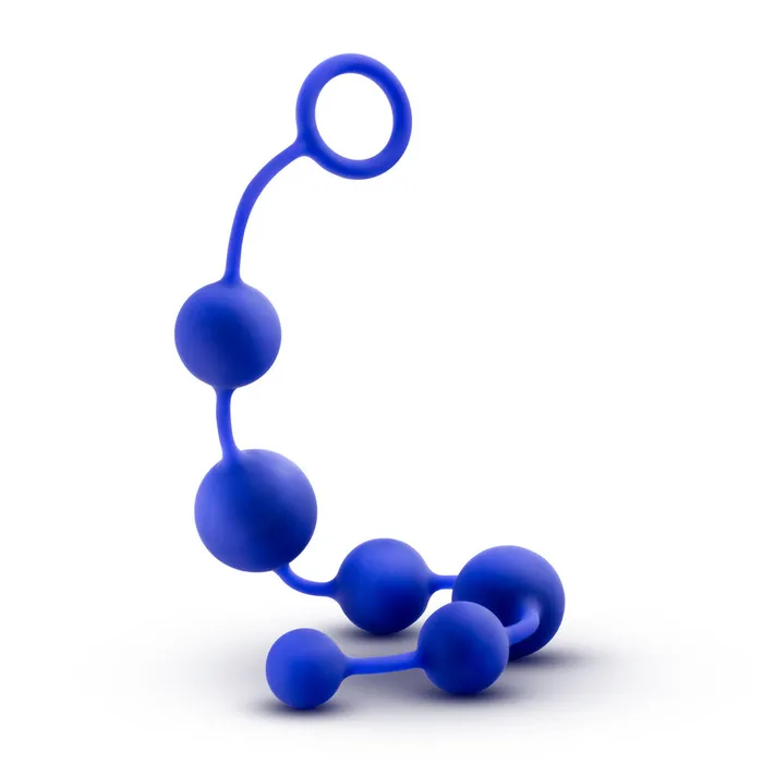 Blush Novelties Anal Performance 16 Inch Silicone Anal Beads Indigo