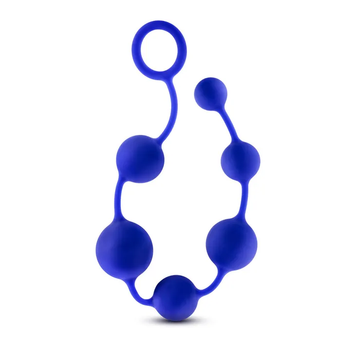 Blush Novelties Anal Performance 16 Inch Silicone Anal Beads Indigo