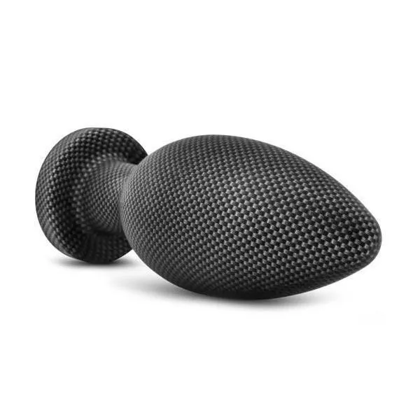 Blush Novelties Male Sex Toys Spark Silicone Butt Plug With Carbon Fiber Design
