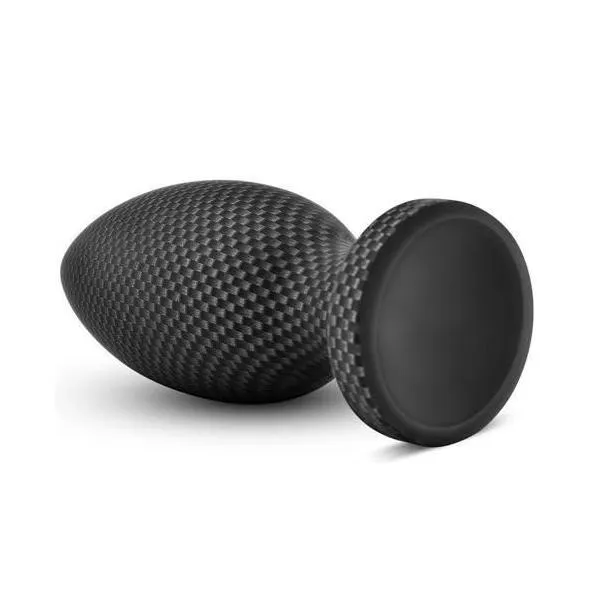 Blush Novelties Male Sex Toys Spark Silicone Butt Plug With Carbon Fiber Design