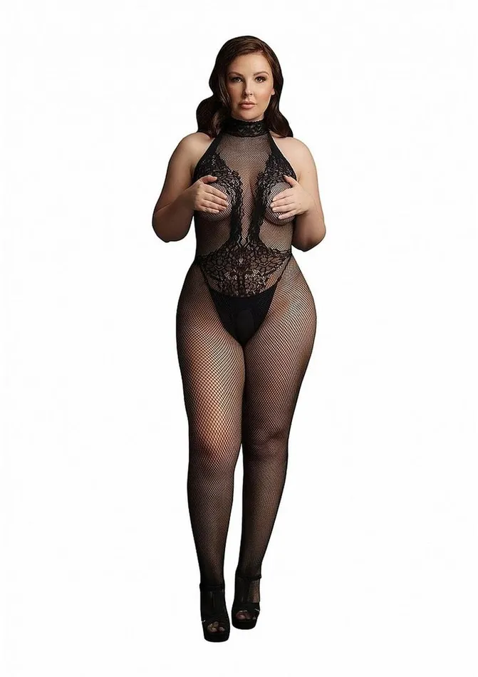 Bodystockings Playsuits Le Desir Fishnet Lace Bodystocking Le Desir