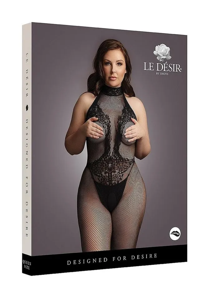 Bodystockings Playsuits Le Desir Fishnet Lace Bodystocking Le Desir