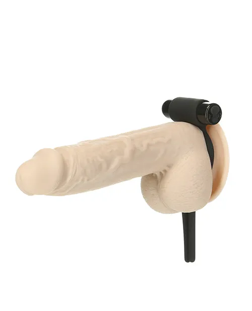 Bolo Bullet Vibrating Adjustable Cock Tie Black BMS Enterprises Female Sex Toys