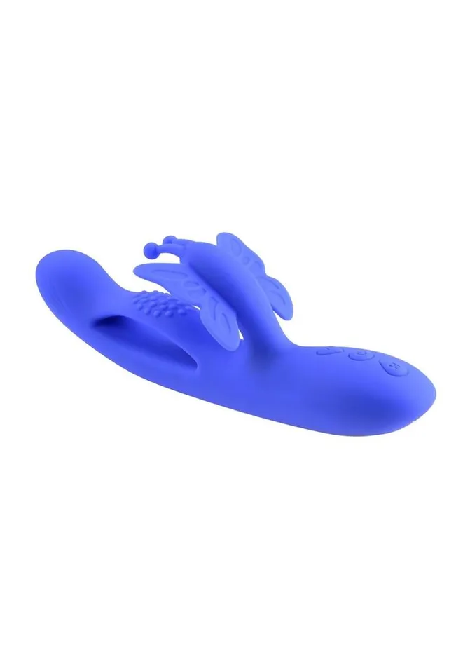 Butterfly Dreams Rechargeable Silicone Dual Stimulating Vibrator Evolved Female Sex Toys