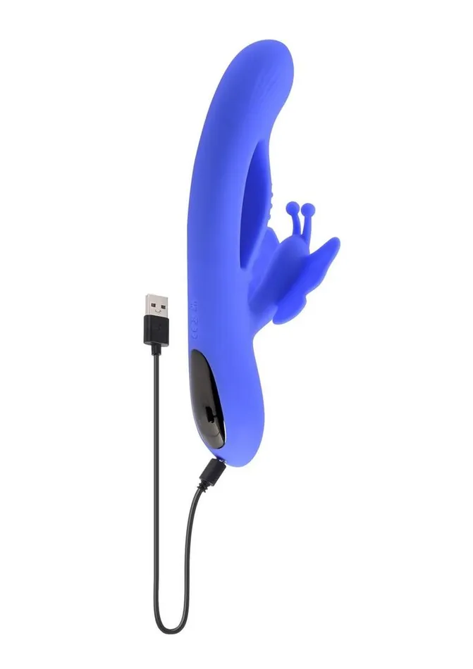 Butterfly Dreams Rechargeable Silicone Dual Stimulating Vibrator Evolved Female Sex Toys