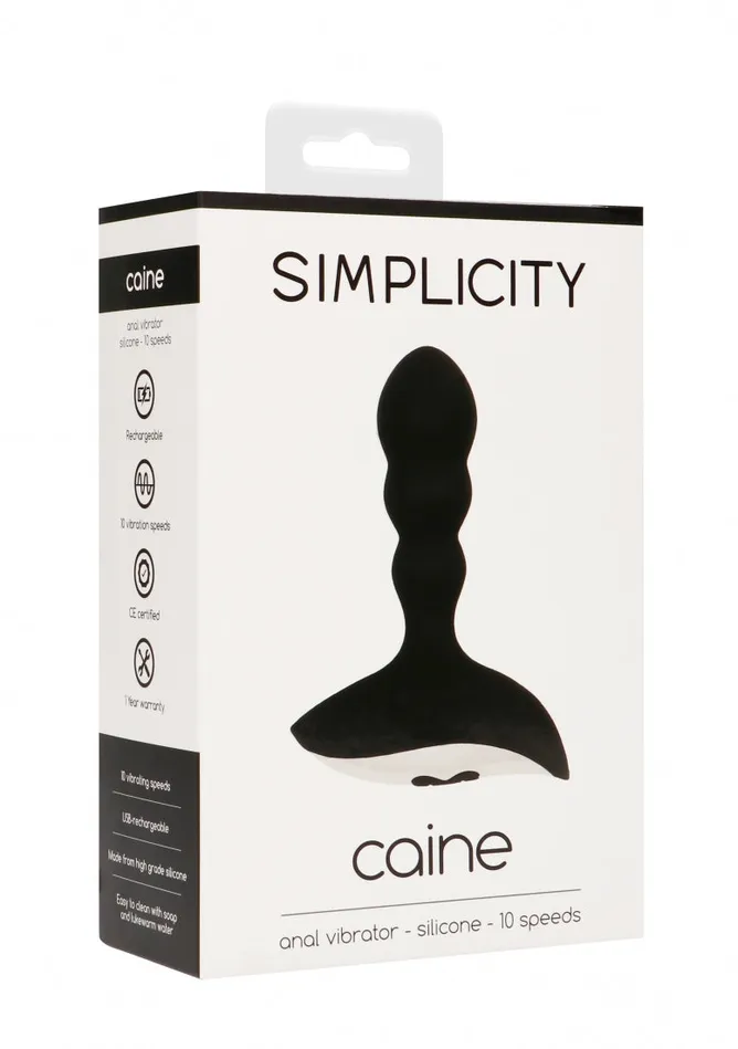 CAINE Anal vibrator Black Shots Simplicity Anal