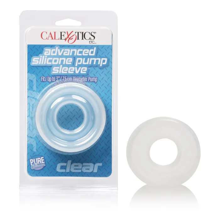 California Exotic Advanced Silicone Pump Sleeve Clear Male Sex Toys