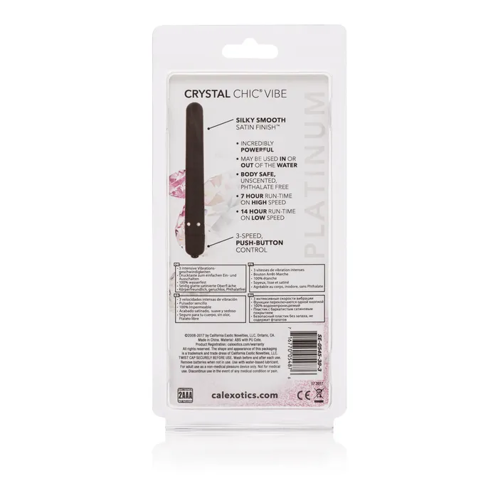 California Exotic Anal Crystal Chic Vibe Black