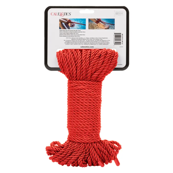 California Exotic Scandal BDSM Rope 985ft 30m Red Vibrators