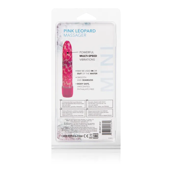 California Exotic Vibrators Leopard Massager Mini Pink