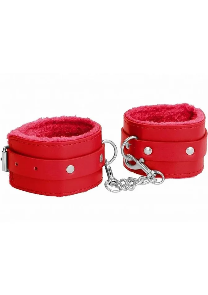 Couples Ouch Ouch Plush Leather Ankle Cuff
