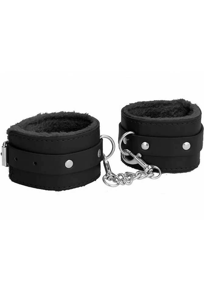 Couples Ouch Ouch Plush Leather Ankle Cuff