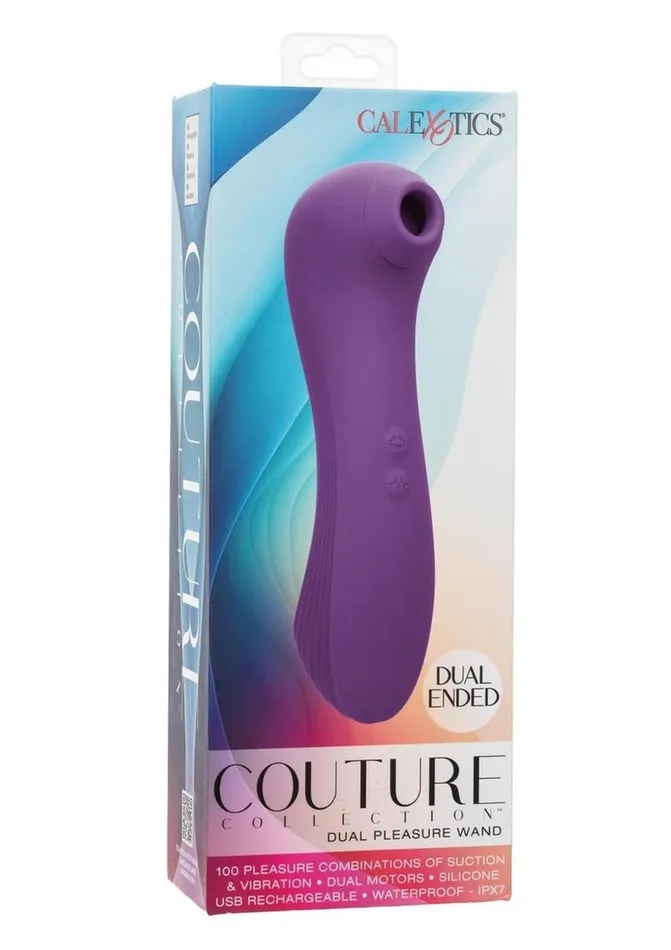 Couture Collection Female Sex Toys Couture Collection Dual Pleasure Wand Rechargeable Silicone Massager