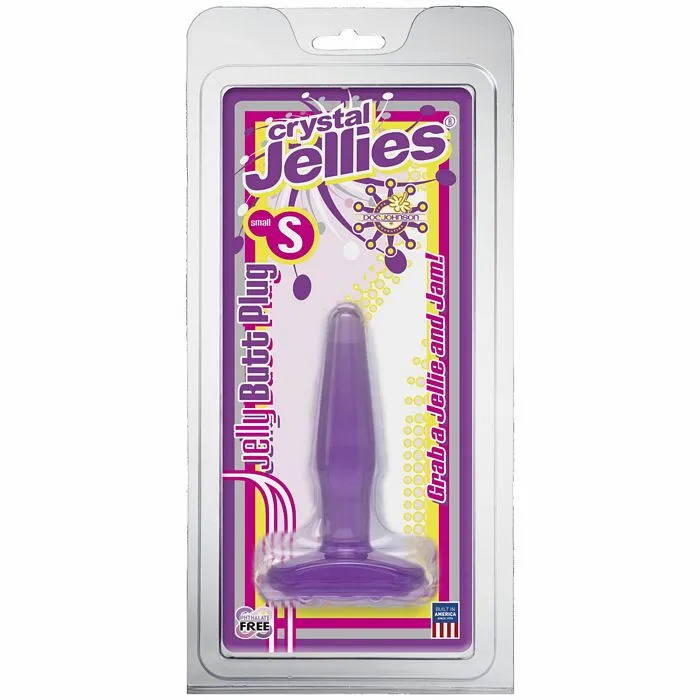 Crystal Jellies Anal Crystal Jellies Butt Plug Purple Small