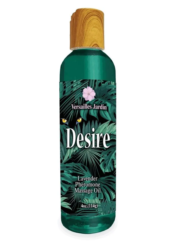 Desire by Little Genie Couples Desire Pheromone Massage Oil 4oz Lavender