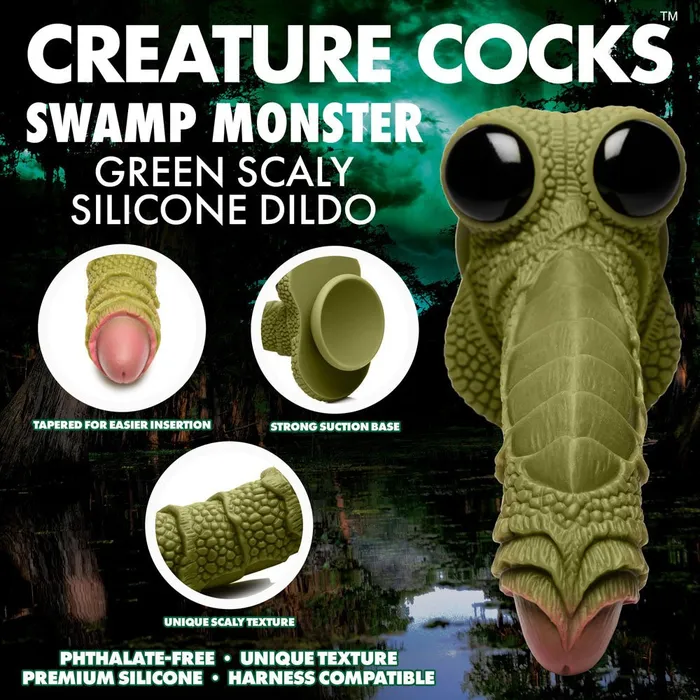 Dildos XR Brands Creature Cocks Swamp Monster Green 239 cm Fantasy Dildo Dildos XR Brands Creature Cocks Swamp Monster Green 239 cm Fantasy Dildo