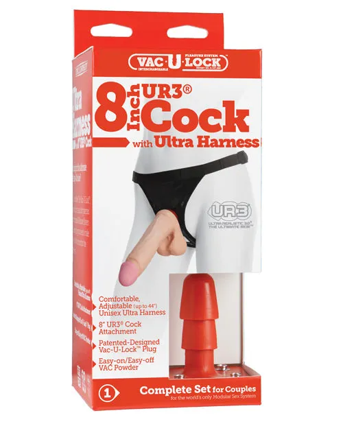 Doc Johnson Female Sex Toys Ultra Harness 2 Ultraskyn Cock