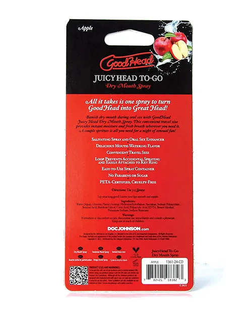 Doc Johnson Male Sex Toys Goodhead Juicy Head Dry Mouth Spray To Go 30 Oz