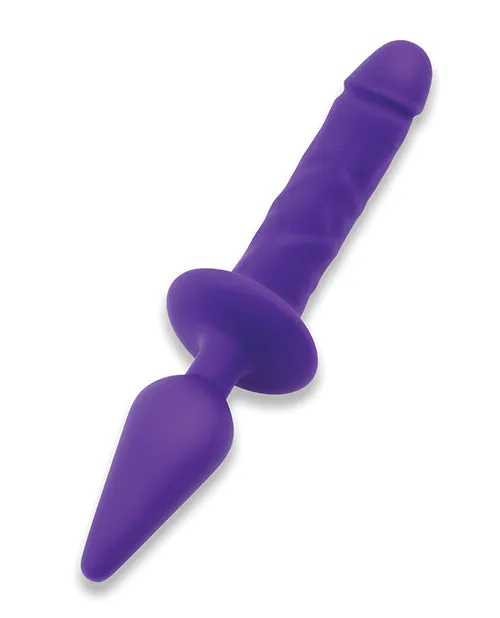 Electric Eel INC Dildos Together Double Pleasure 11 DoubleEnded Dildo Butt Plug Purple Electric Eel INC Dildos Together Double Pleasure 11 DoubleEnded Dildo Butt Plug Purple