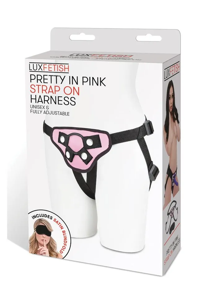 Female Sex Toys Lux Fetish Lux Fetish Pretty In Pink StrapOn Harness Adjustable Female Sex Toys Lux Fetish Lux Fetish Pretty In Pink StrapOn Harness Adjustable