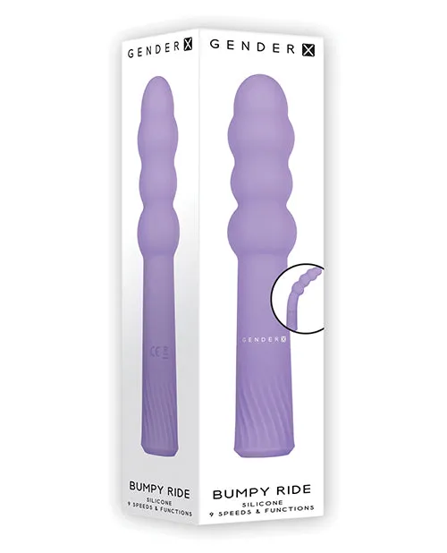 Gender X Bumpy Ride Purple Evolved Novelties INC Vibrators