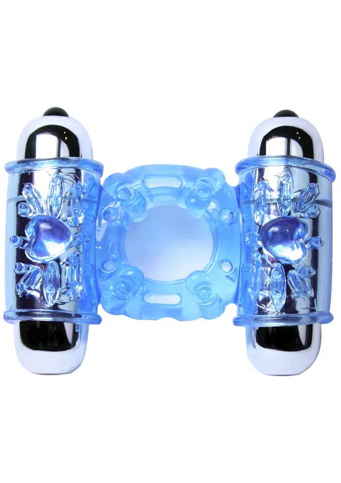 Hero Dual Mega Love Bullet Cock Ring Hero Male Sex Toys