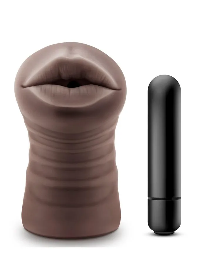 Hot Chocolate Hot Chocolate Heather Vibrating Masturbator with Bullet Mouth Male Sex Toys Hot Chocolate Hot Chocolate Heather Vibrating Masturbator with Bullet Mouth Male Sex Toys