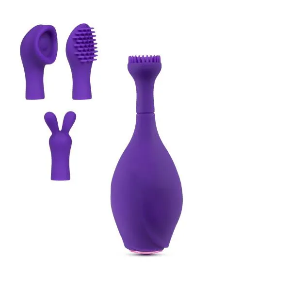 Lush Juna Vibrator with 3 Attachments by Blush Novelties Blush Novelties Vibrators