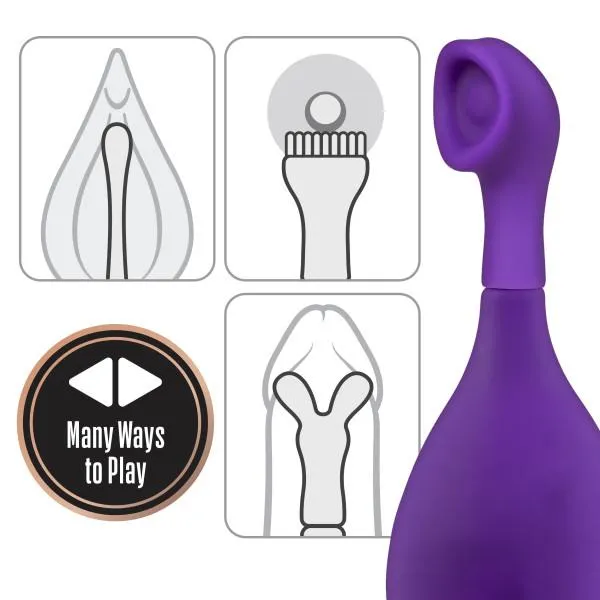 Lush Juna Vibrator with 3 Attachments by Blush Novelties Blush Novelties Vibrators