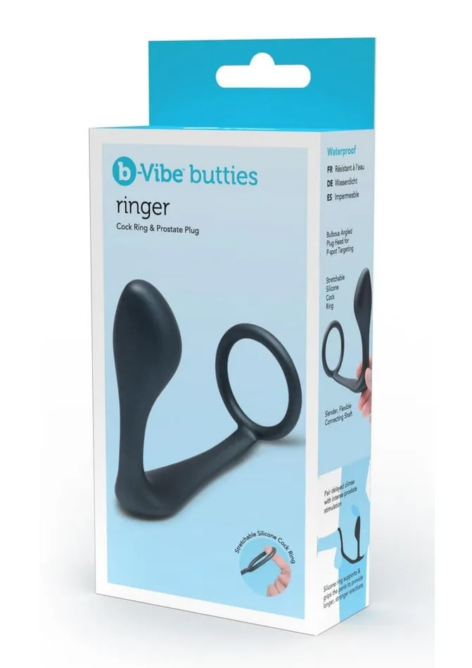 Male Sex Toys bVibe BVibe Ringer Silicone CRing and Plug