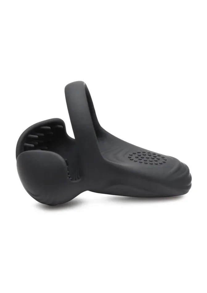 Male Sex Toys Trinity Men 10x Silicone Cock and Ball Ring with Taint Stim and Remote Control Trinity Men