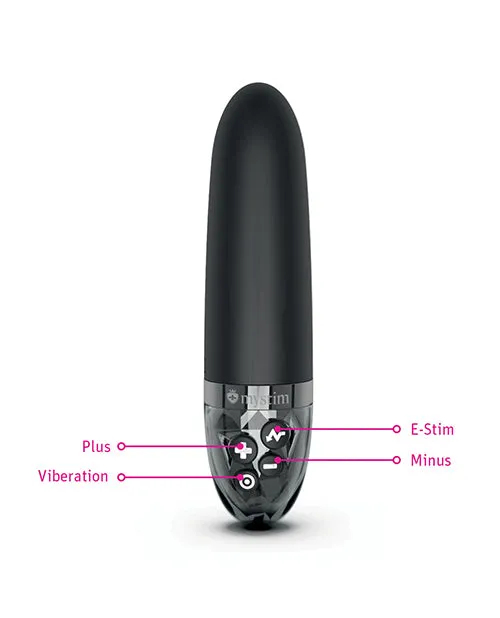 Mystim Gmbh Female Sex Toys Mystim Sleak Freak eStim Straight Vibrator Black